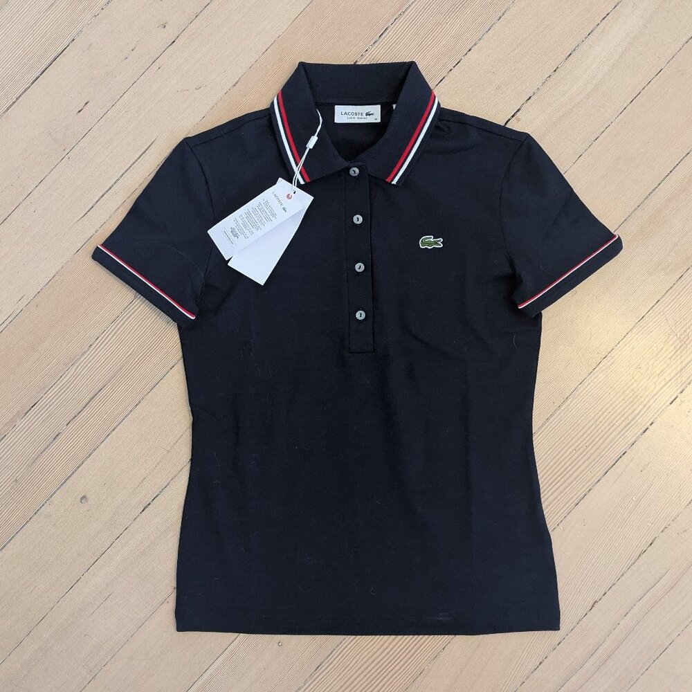 Women's Slim Fit Lacoste Polo with Receipt